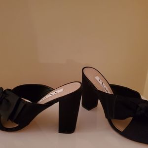 NINA black sandals with bow 🌹